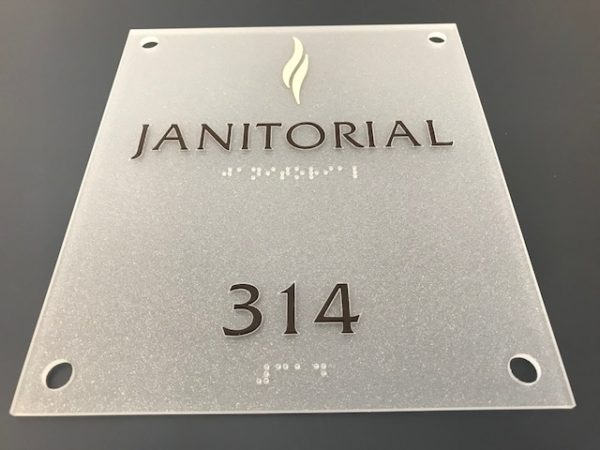 ADA Signage for a Janitorial Room