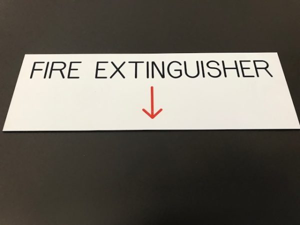 Fire Extinguisher Engraving