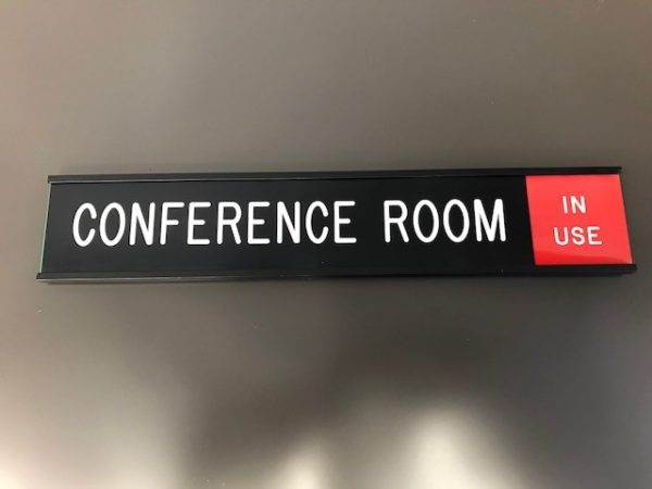 Conference Room In Use Engraving