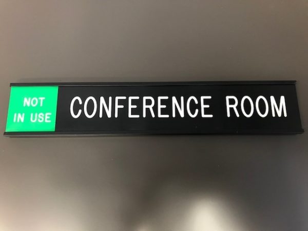 Conference Room Not In Use Engraving